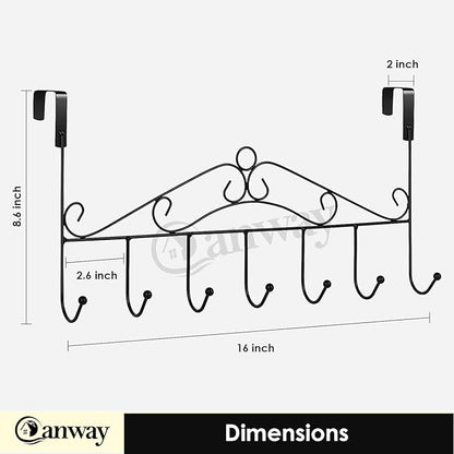 Over the Door Crown Hanger by Metallics Home