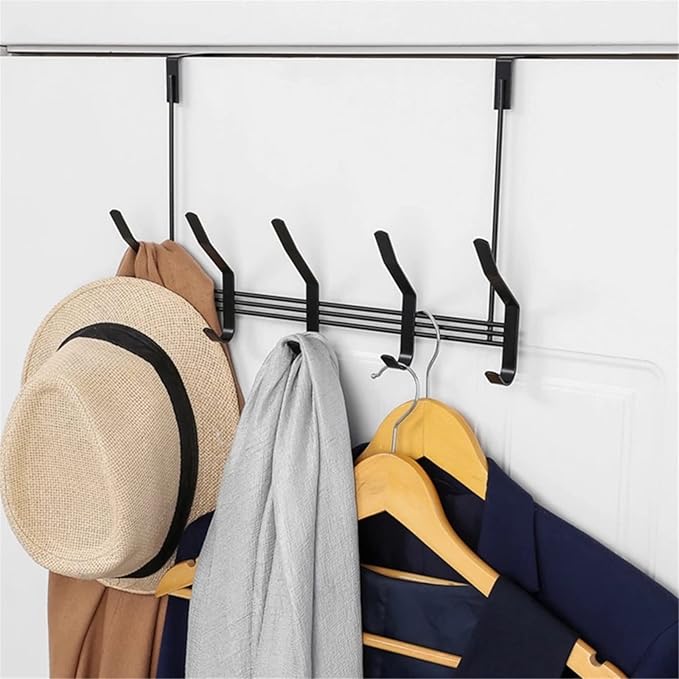 Over the Door 10 Hooks Hanger by Metallics Home