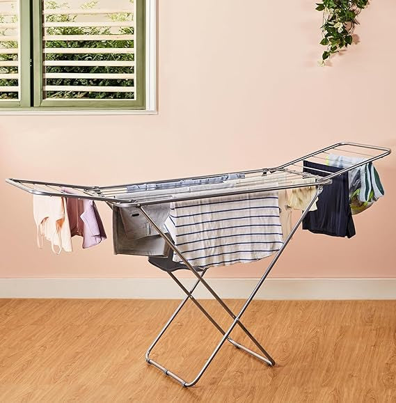 Premium Metal Folding Cloth Dryer Stand by Metallics Home