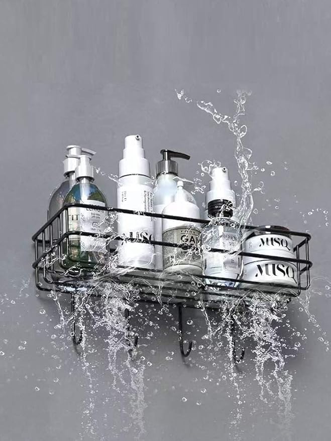 Wall-Mounted Adhesive Shelf by Metallics Home