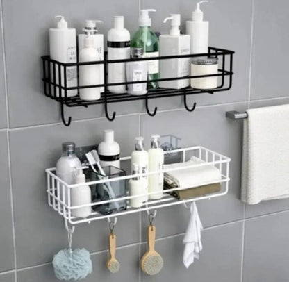 Wall-Mounted Adhesive Shelf by Metallics Home